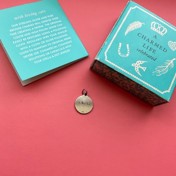 Stella & Dot Signature script A inital charm - sterling silver - Picture 2 of 3